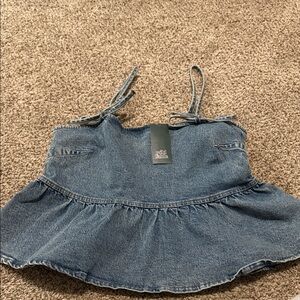 Wild Fable Blue Denim Top